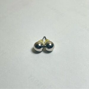 Classic Silver Ball Stud Earrings